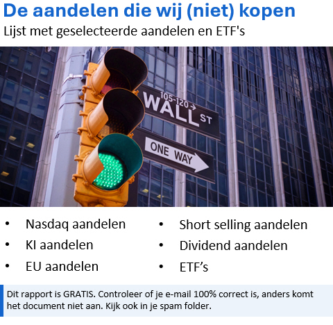 Lijst met geselecteerde aandelen en ETF's